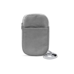 Сумка для мобильного телефона BUSNIX из вельветовой ткани, серый