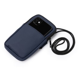 Сумка для мобильного телефона SEUL из экокожи, синий нейви