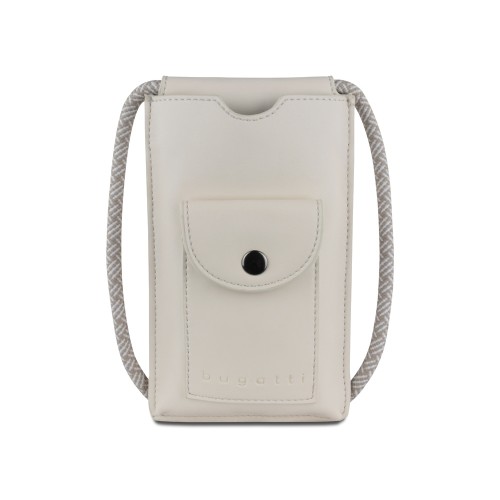 Сумка-чехол для мобильного телефона BUGATTI АЛМАТА | ALMATA, бежевая, полиуретан, 11x2x18 см