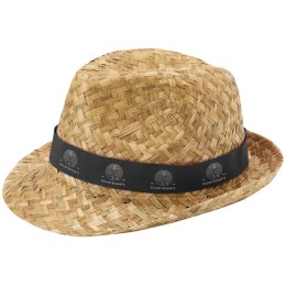 Pricus соломенная шляпа - сплошной черный / Натуральный