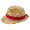 Pricus соломенная шляпа - Красный / Натуральный