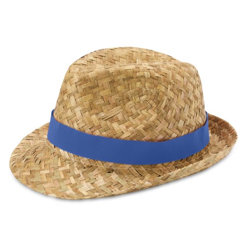 Pricus соломенная шляпа - Ярко-синий / Натуральный