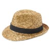 Pricus соломенная шляпа - сплошной черный / Натуральный