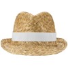 Pricus соломенная шляпа - Белый / Натуральный
