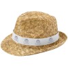 Pricus соломенная шляпа - Белый / Натуральный