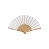 Деревянный веер MILOS, натуральный/белый