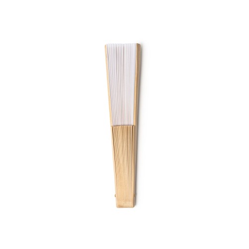 Деревянный веер MILOS, натуральный/белый