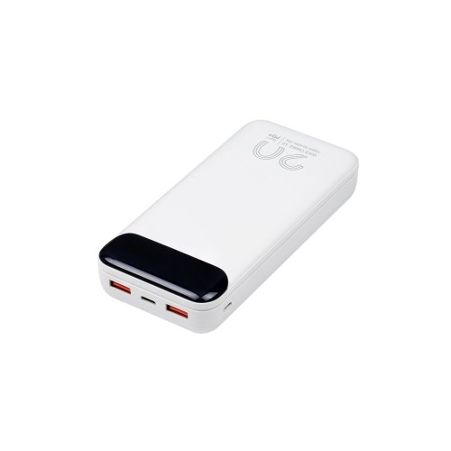 RIVACASE VA2580 (20 000mAh), QC/PD 20W внешний аккумулятор с дисплеем, белый /24