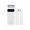RIVACASE VA2580 (20 000mAh), QC/PD 20W внешний аккумулятор с дисплеем, белый /24