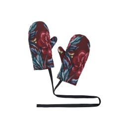 Варежки «Русские сезоны», бордо. Varvara (без лого)