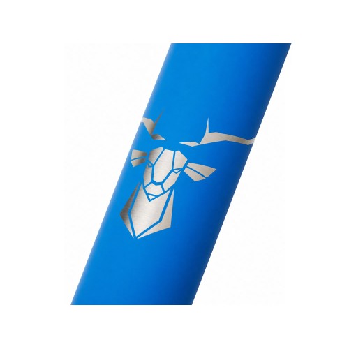 Термос Scout софт-тач, тубус, синий (гравировка круговая)