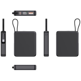 Внешний аккумулятор с подсветкой лого "Nex", 5000 мАч, черный