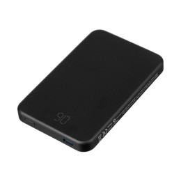 Магнитный беспроводной внешний аккумулятор "Razor", 5000 mAh, металл, черный (Р)