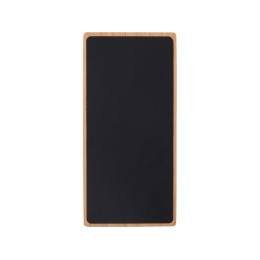 Внешний аккумулятор с подсветкой лого и солнечной панелью «Reedia S1», 10000 mAh, бамбук, черный