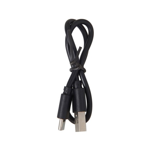 Внешний аккумулятор с подсветкой лого «Reedia S2», 5000 mAh, бамбук, черный