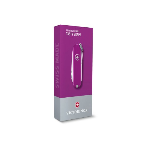 Нож-брелок VICTORINOX Classic SD Colors "Tasty Grape", 58 мм, 7 функций, фиолетовый