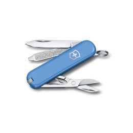 Нож-брелок VICTORINOX Classic SD Colors "Summer Rain", 58 мм, 7 функций, голубой