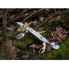 Нож перочинный Stinger, 109 мм, 8 функций, материал рукояти: нержавеющая сталь (серебристый)