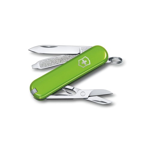 Нож-брелок VICTORINOX Classic SD Colors "Smashed Avocado", 58 мм, 7 функций, салатовый