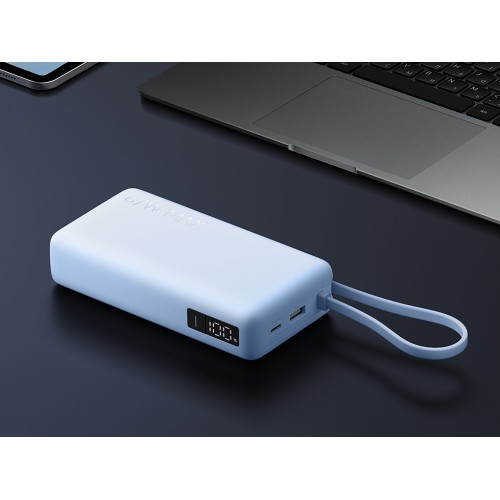 Внешний аккумулятор со встроенным кабелем Xiaomi 67W Power Bank 20000 (Integrated Cable) Ice Blue