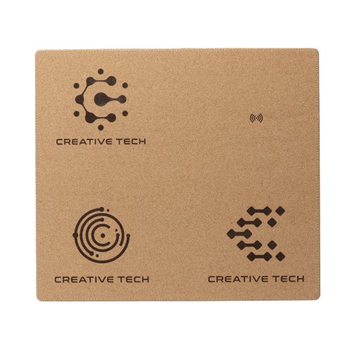 Пробковый коврик для мыши с беспроводной зарядкой «Querсus» (гравировка)