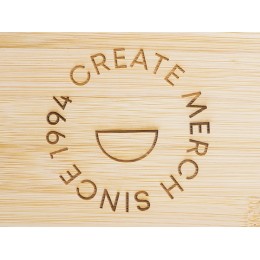 Ланчбокс Lunch с крышкой, бежевый (гравировка)