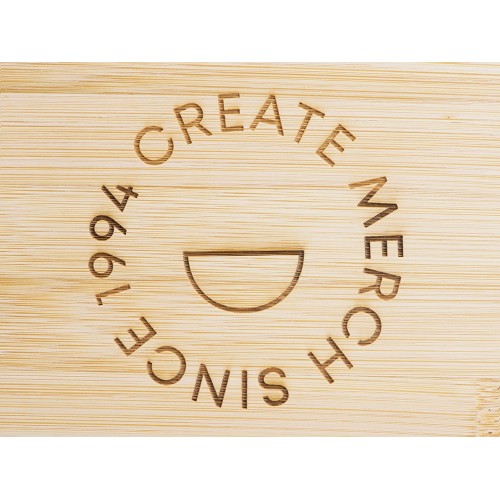 Ланчбокс Lunch с крышкой, бежевый (гравировка)