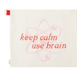 Сумка для покупок Тема из переработанных материалов с наружным цветным карманом, красный (трафаретн)