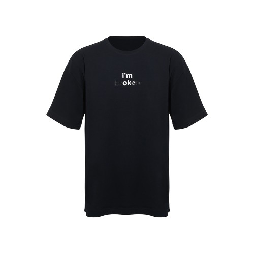 Футболка оверсайз «Vienna» унисекс , черный с нанесением Трафарет Скульптура 2 цвета