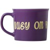Матовая кружка Nancy 360 мл цветная снаружи, белая внутри, фиолетовый с УФ-печатью DTF