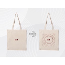 Сумка «Donny» с донной складкой и парусиновыми ручками, натуральный, с DTF (полноцвет)