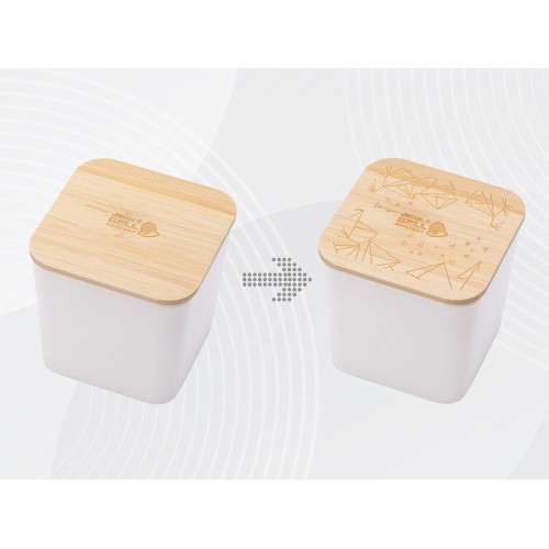 Eмкость для хранения «Flake», бежевый, натуральный, с гравировкой