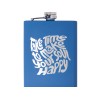 Фляжка 240 мл Remarque soft touch, 304 сталь, синий (гравировка)