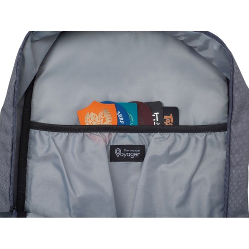 Рюкзак Glaze для ноутбука 15'', серый с патчем