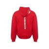 Толстовка оверсайз с капюшоном на молнии «Monaco», красный, лейбл, бренд тайп и термотрансфер