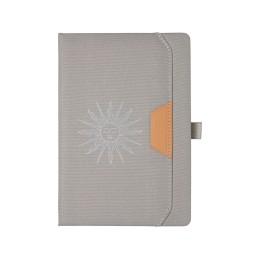 Блокнот А5 из RPET "Harvey", 80 листов FSC бумага, серый с термотрансфером