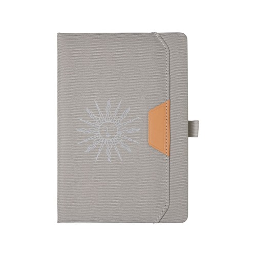 Блокнот А5 из RPET "Harvey", 80 листов FSC бумага, серый с термотрансфером