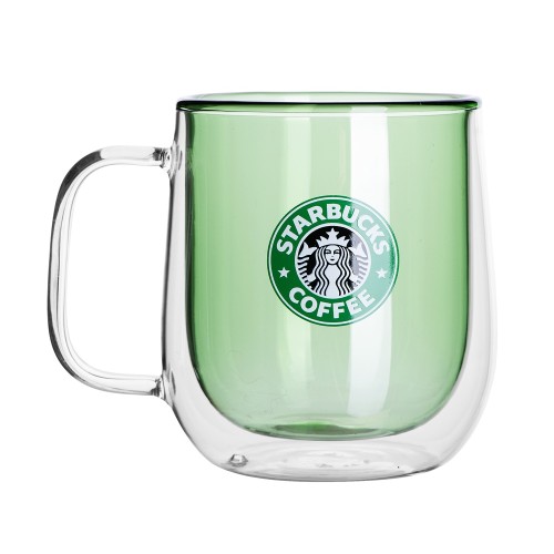 Цветная кружка Ubud с двойными стенками, зеленый (тампопечать)