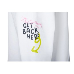 Свитшот оверсайз с рукавом реглан «Belgrade», унисекс, белый, ДТФ текстиль