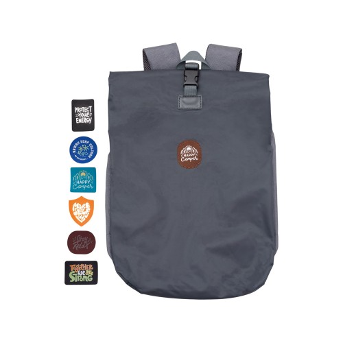 Рюкзак Glaze для ноутбука 15'', серый с патчем