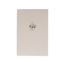 Блокнот А5 "Adiantum" из переработанного тростника, 80 листов, гибкая обложка, натуральный (тампопечать)