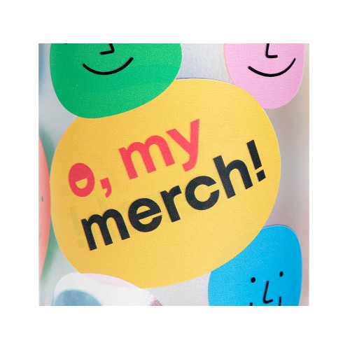 Стеклянная бутылка с бамбуковой крышкой «Foggy», 600мл, серый Cool gray 7C (УФ- печать)