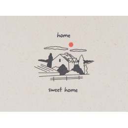 Блокнот А5 "Adiantum" из переработанного тростника, 80 листов, гибкая обложка, натуральный (тампопечать)