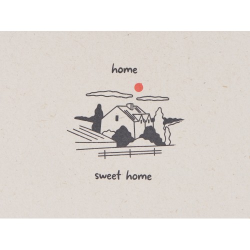 Блокнот А5 "Adiantum" из переработанного тростника, 80 листов, гибкая обложка, натуральный (тампопечать)