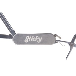 Мультитул-складной нож 3-в-1, металлик (гравировка)