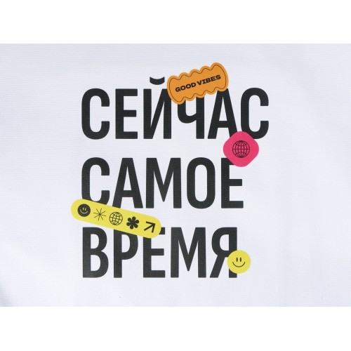 Сумка-шоппер Vest из хлопка 340 г/м2, белый (термотрансфер)