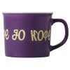 Матовая кружка Nancy 360 мл цветная снаружи, белая внутри, фиолетовый с УФ-печатью DTF