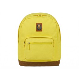Рюкзак Shammy с эко-замшей для ноутбука 15", желтый с патчем