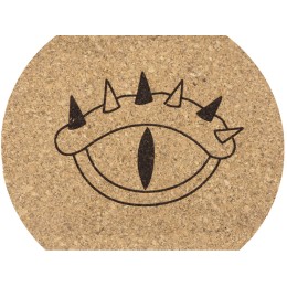 Набор костеров из пробки на подставке из пробки "Krock" (гравировка)