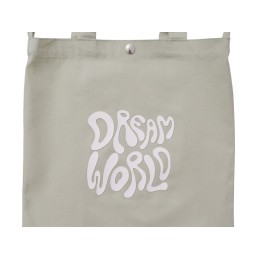 Сумка Helfer из хлопка на кнопке с регулирующейся лямкой, оливковый (3D термотрансфер)